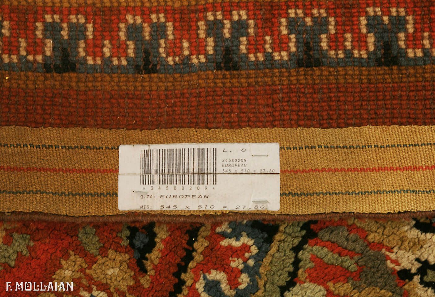 فرش بزرگ نیمه آنتیک اروپایی کد:۳۴۵۸۰۲۰۹